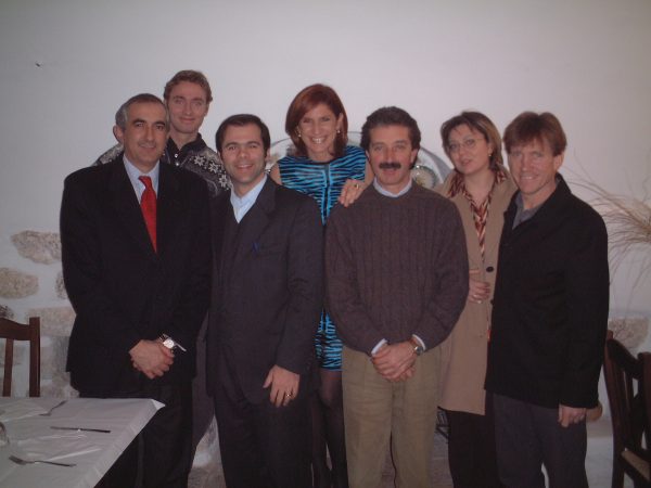 Bernt's first visit to Gargano, welcomed in 2001 by the Mayor of Ischitella Matteo Cannarozzi De Grazia